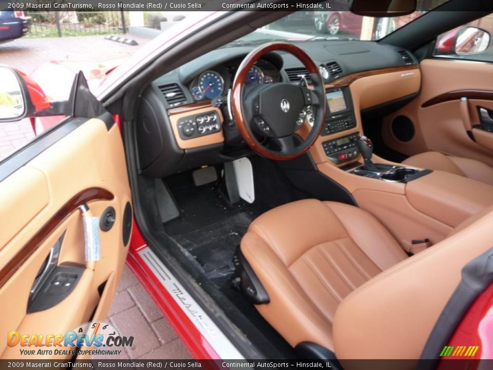 2009 Maserati GranTurismo Rosso Mondiale (Red) / Cuoio Sella Photo #13