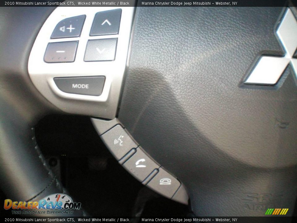 2010 Mitsubishi Lancer Sportback GTS Wicked White Metallic / Black Photo #3