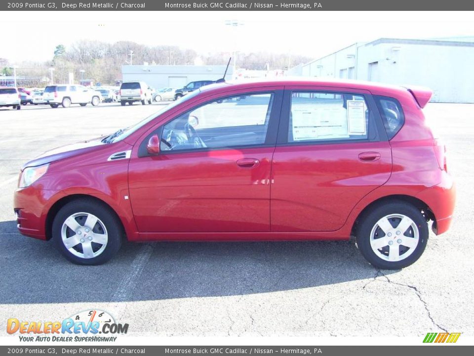 2009 Pontiac G3 Deep Red Metallic / Charcoal Photo #1
