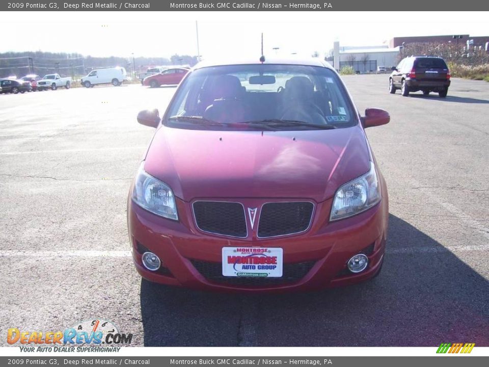 2009 Pontiac G3 Deep Red Metallic / Charcoal Photo #2