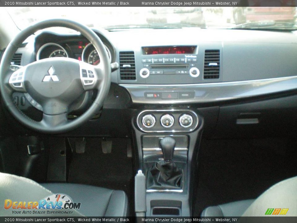 2010 Mitsubishi Lancer Sportback GTS Wicked White Metallic / Black Photo #26
