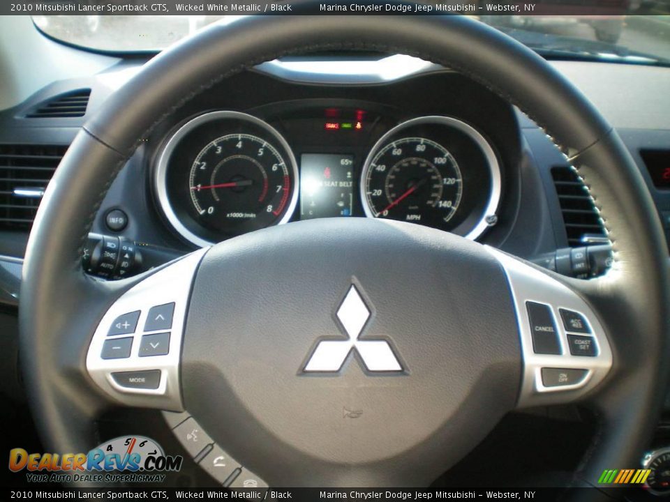 2010 Mitsubishi Lancer Sportback GTS Wicked White Metallic / Black Photo #27