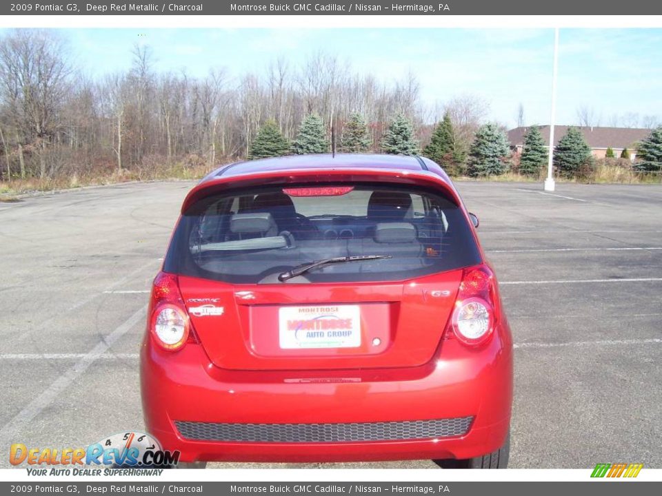 2009 Pontiac G3 Deep Red Metallic / Charcoal Photo #4