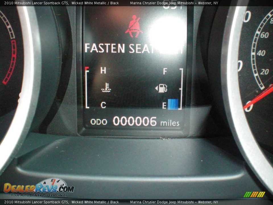 2010 Mitsubishi Lancer Sportback GTS Wicked White Metallic / Black Photo #29