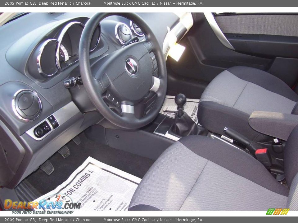 2009 Pontiac G3 Deep Red Metallic / Charcoal Photo #7