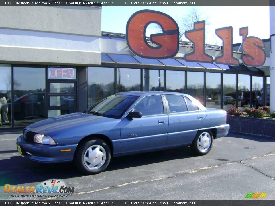1997 Oldsmobile Achieva SL Sedan Opal Blue Metallic / Graphite Photo #1