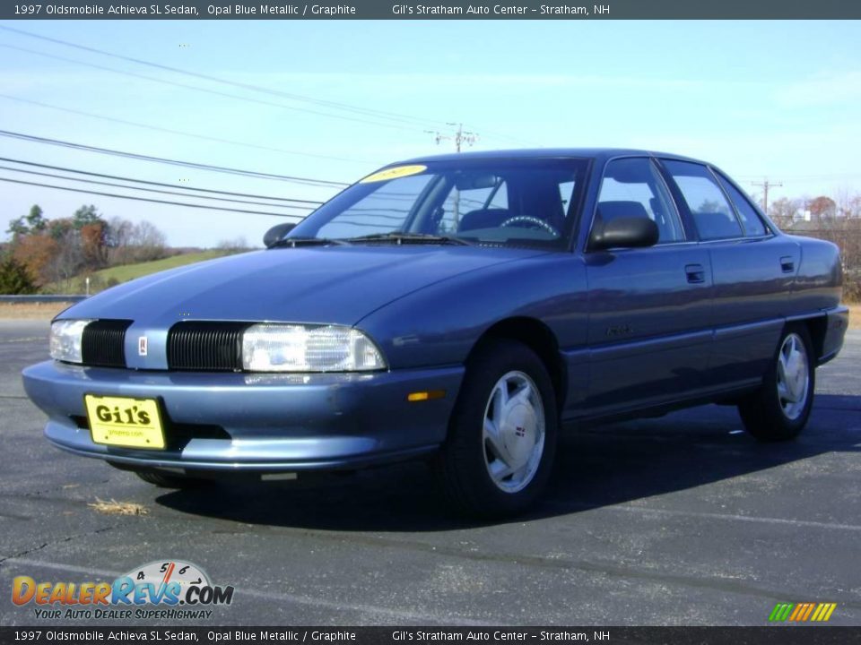 1997 Oldsmobile Achieva SL Sedan Opal Blue Metallic / Graphite Photo #3