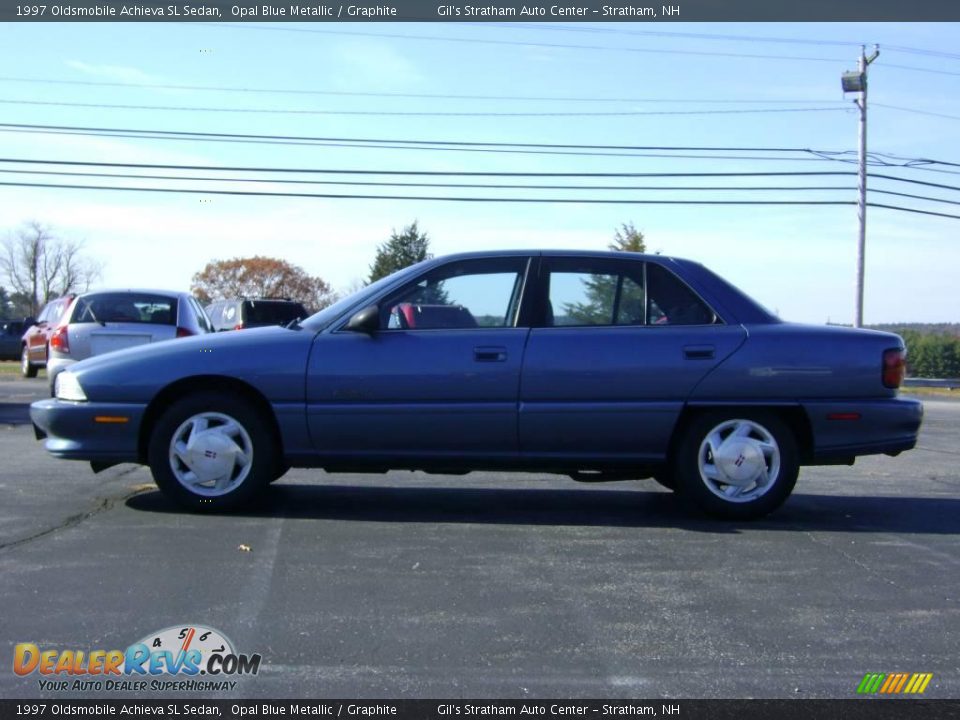 1997 Oldsmobile Achieva SL Sedan Opal Blue Metallic / Graphite Photo #4