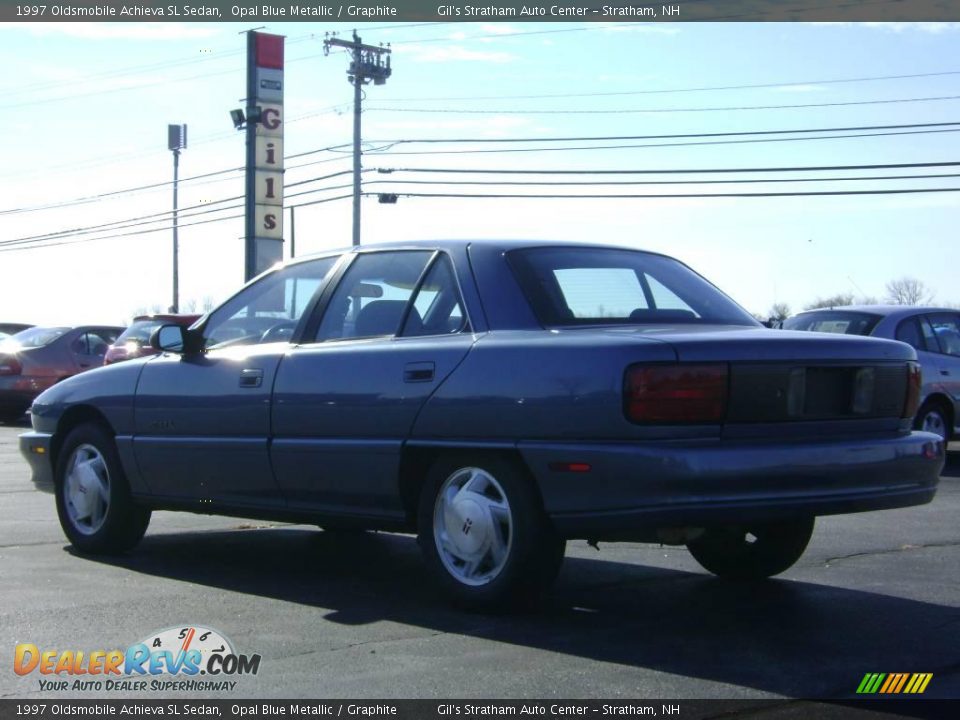 1997 Oldsmobile Achieva SL Sedan Opal Blue Metallic / Graphite Photo #5