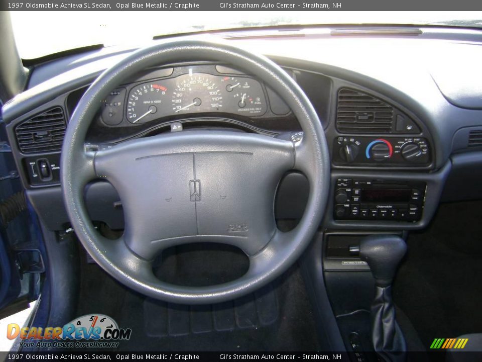 1997 Oldsmobile Achieva SL Sedan Opal Blue Metallic / Graphite Photo #13