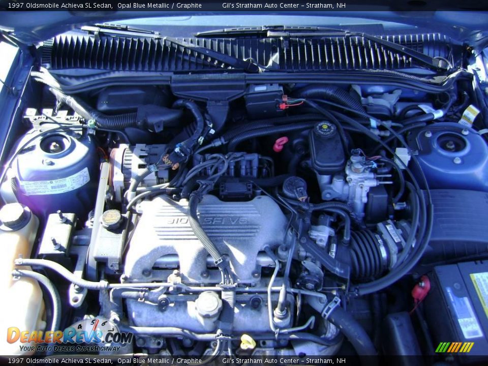 1997 Oldsmobile Achieva SL Sedan Opal Blue Metallic / Graphite Photo #17