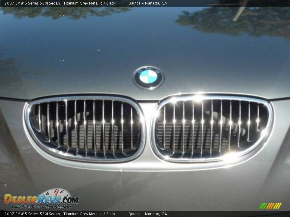 2007 BMW 5 Series 530i Sedan Titanium Grey Metallic / Black Photo #8
