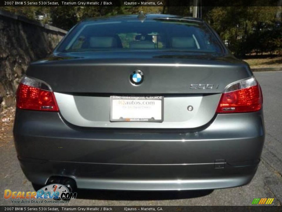 2007 BMW 5 Series 530i Sedan Titanium Grey Metallic / Black Photo #12