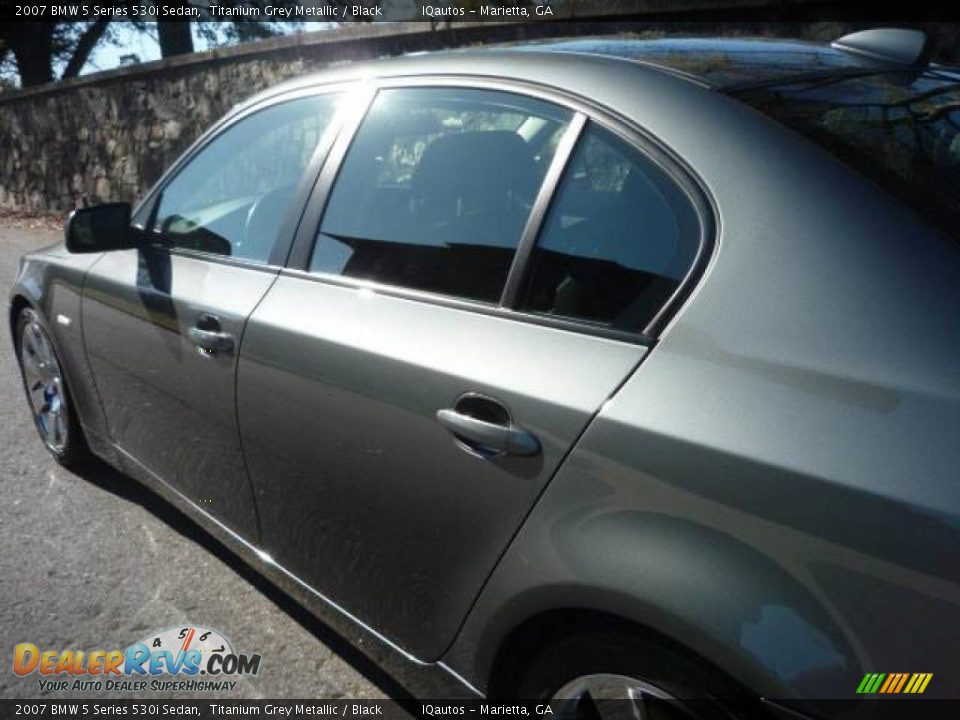 2007 BMW 5 Series 530i Sedan Titanium Grey Metallic / Black Photo #15
