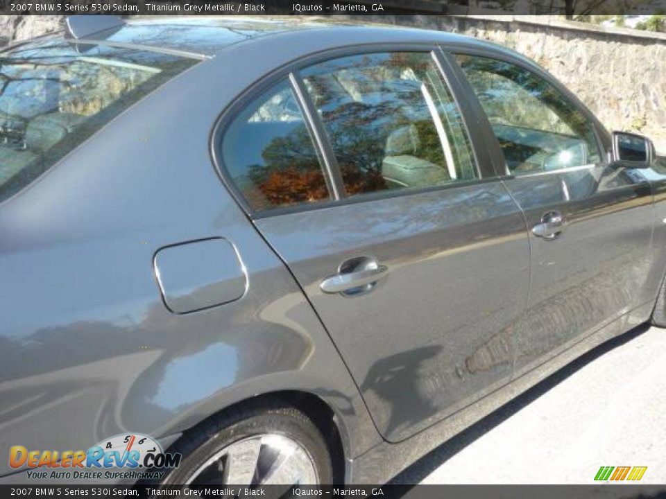 2007 BMW 5 Series 530i Sedan Titanium Grey Metallic / Black Photo #16