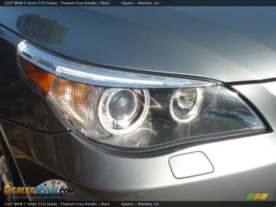 2007 BMW 5 Series 530i Sedan Titanium Grey Metallic / Black Photo #17