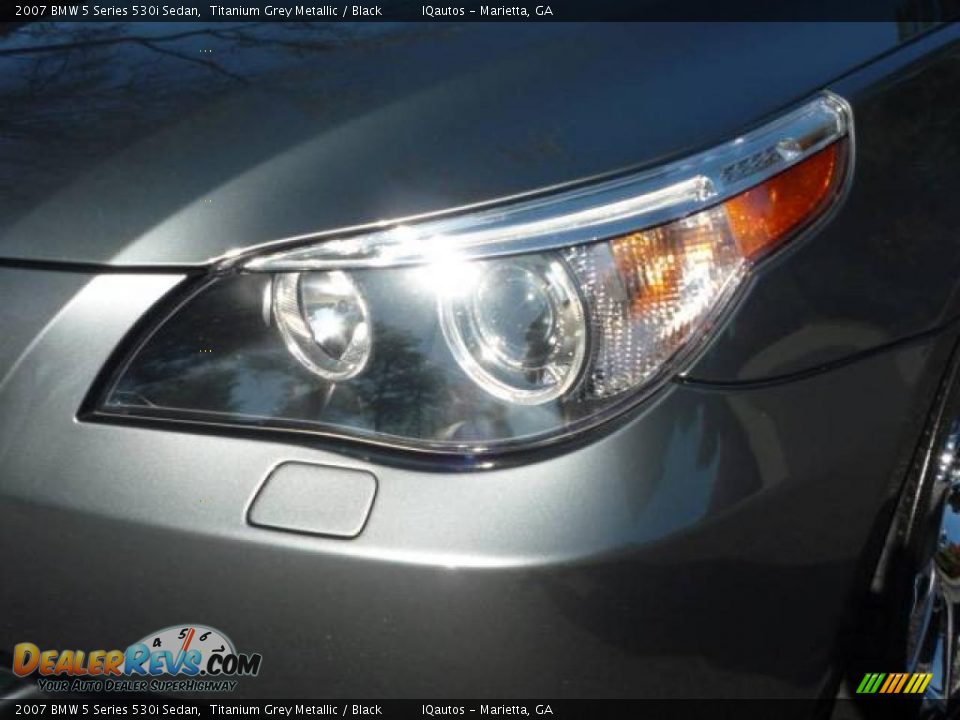 2007 BMW 5 Series 530i Sedan Titanium Grey Metallic / Black Photo #18