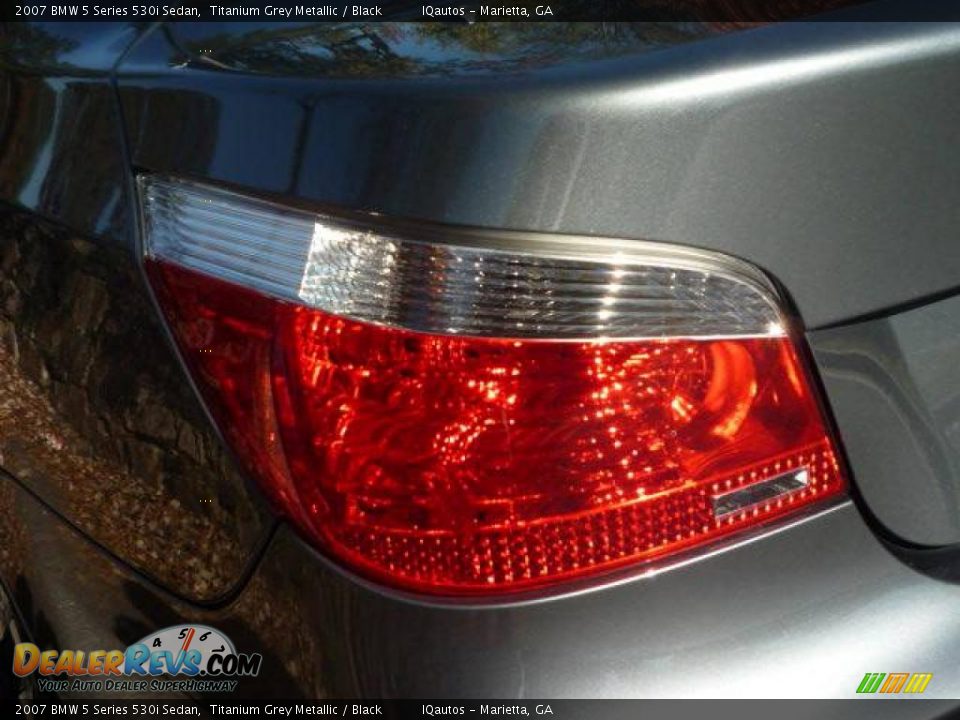 2007 BMW 5 Series 530i Sedan Titanium Grey Metallic / Black Photo #19