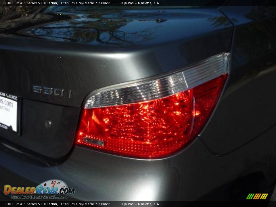 2007 BMW 5 Series 530i Sedan Titanium Grey Metallic / Black Photo #20