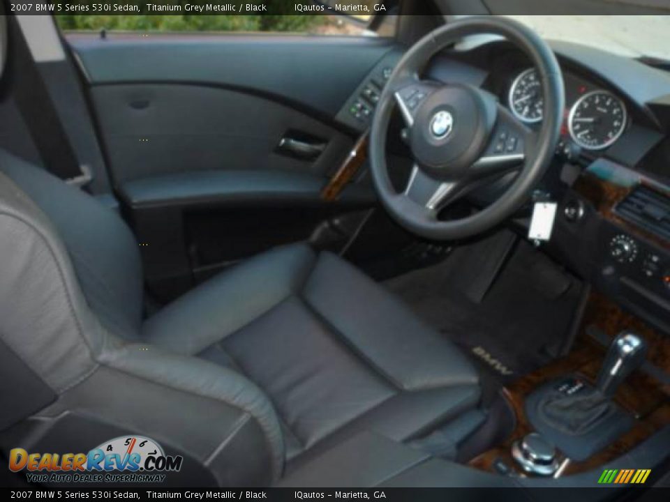 2007 BMW 5 Series 530i Sedan Titanium Grey Metallic / Black Photo #21