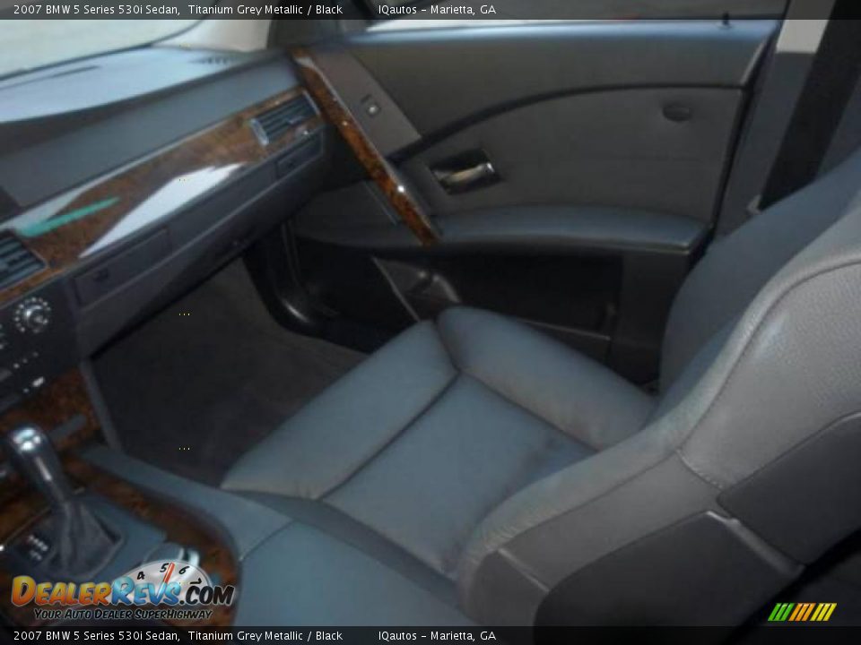 2007 BMW 5 Series 530i Sedan Titanium Grey Metallic / Black Photo #22
