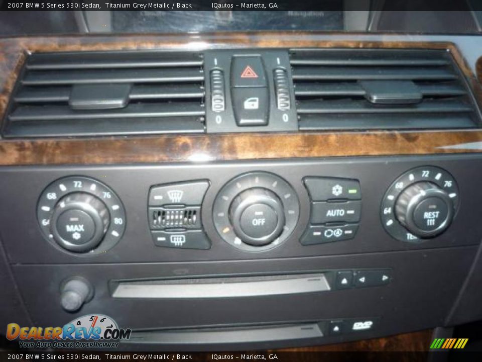 2007 BMW 5 Series 530i Sedan Titanium Grey Metallic / Black Photo #23