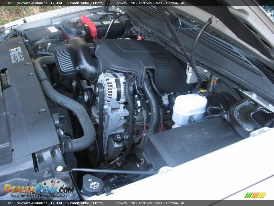 2007 Chevrolet Avalanche LTZ 4WD Summit White / Ebony Photo #24
