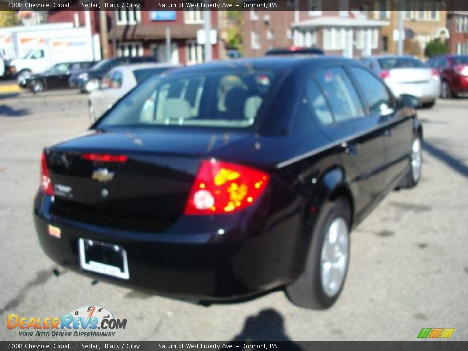 2008 Chevrolet Cobalt LT Sedan Black / Gray Photo #4