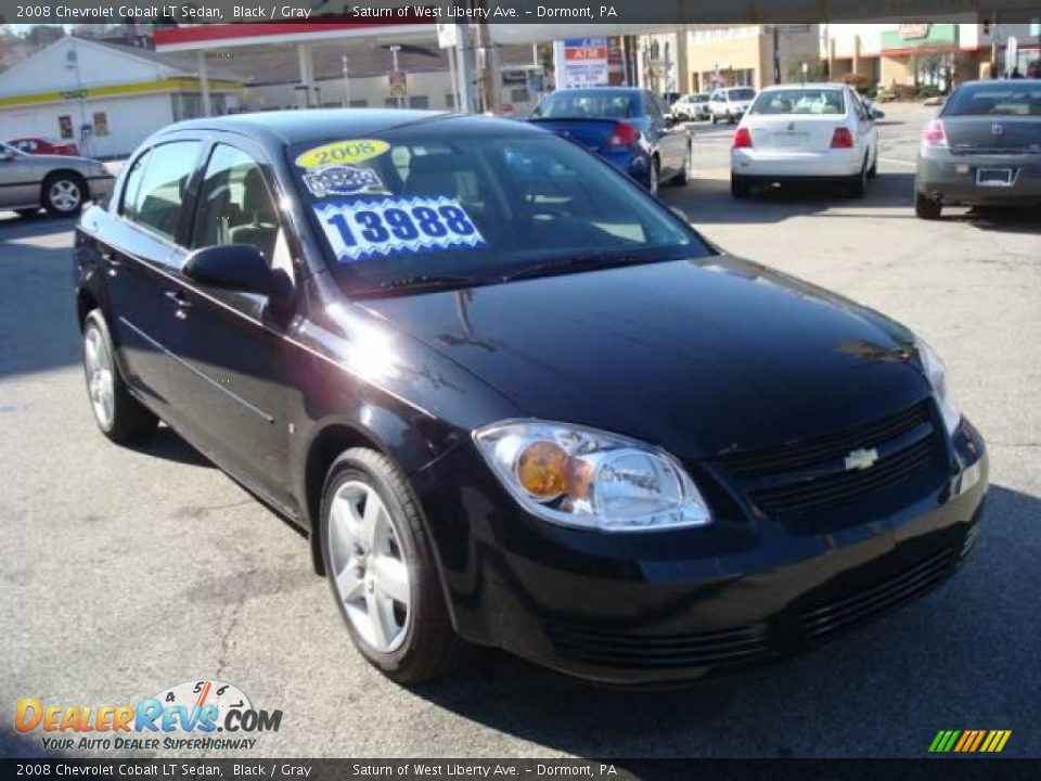 2008 Chevrolet Cobalt LT Sedan Black / Gray Photo #5