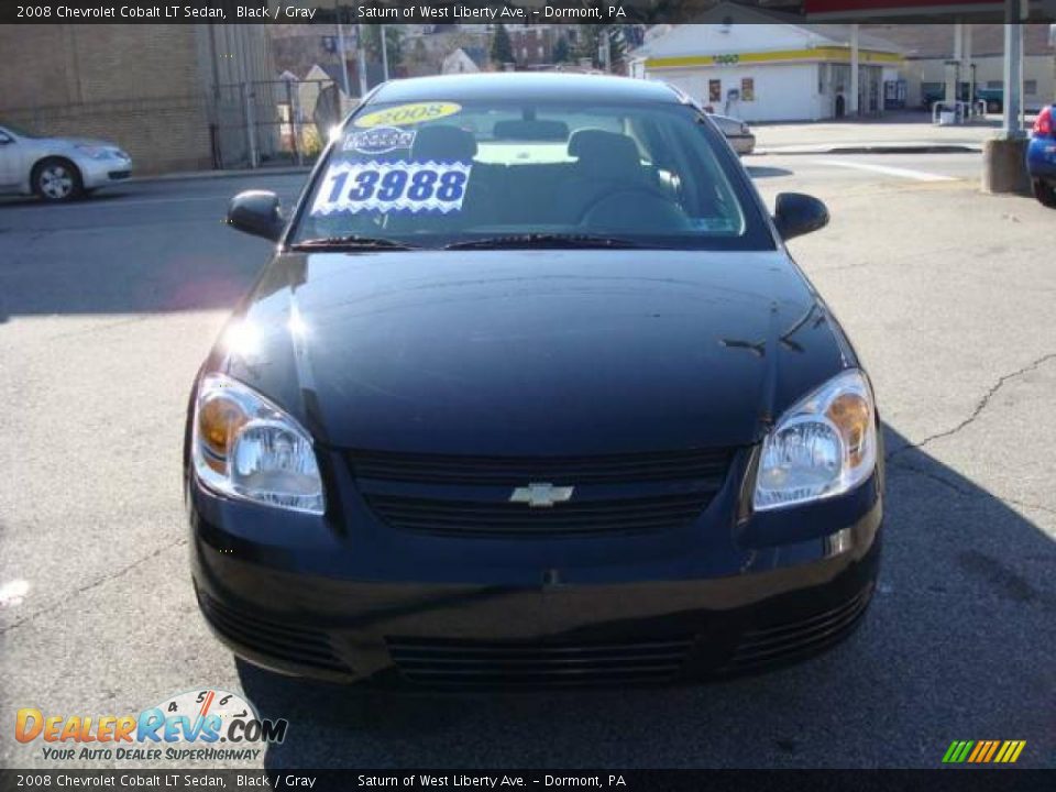 2008 Chevrolet Cobalt LT Sedan Black / Gray Photo #6