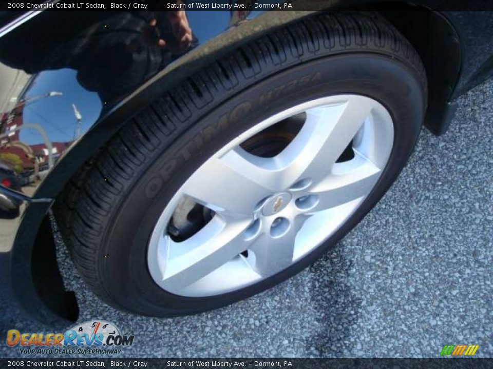 2008 Chevrolet Cobalt LT Sedan Black / Gray Photo #7
