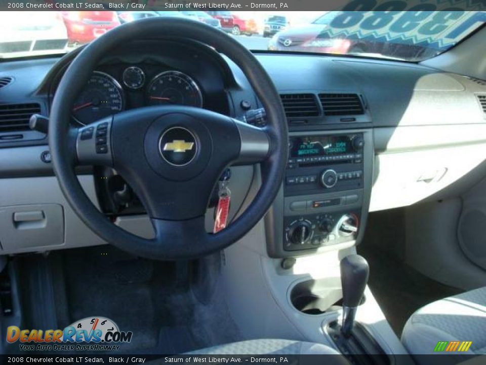 2008 Chevrolet Cobalt LT Sedan Black / Gray Photo #10