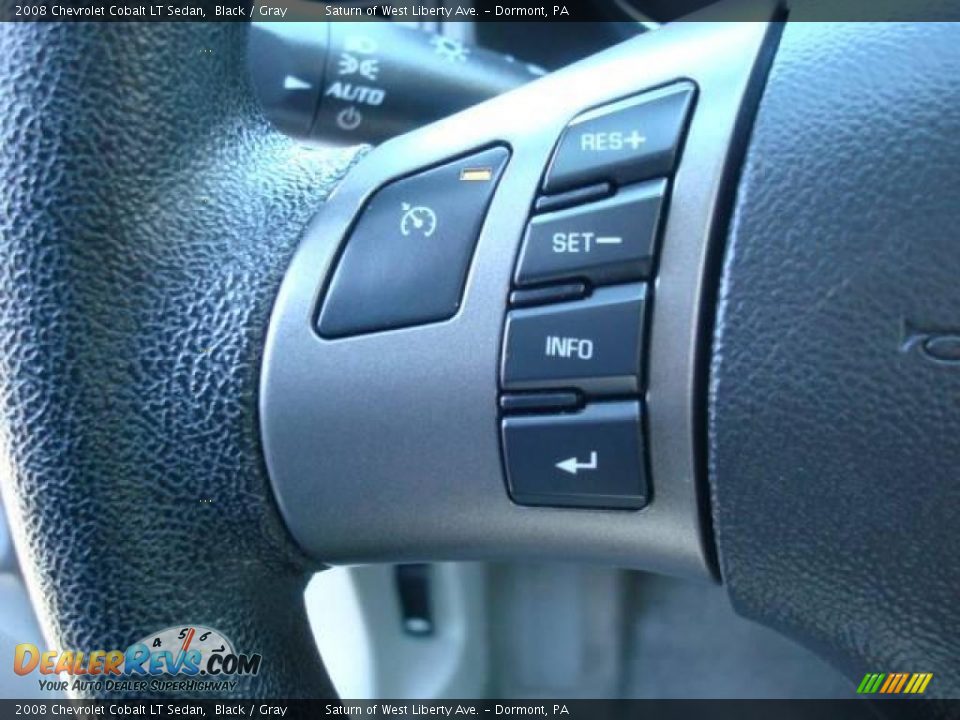 2008 Chevrolet Cobalt LT Sedan Black / Gray Photo #12