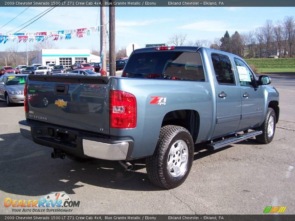 2009 Chevrolet Silverado 1500 LT Z71 Crew Cab 4x4 Blue Granite Metallic / Ebony Photo #6