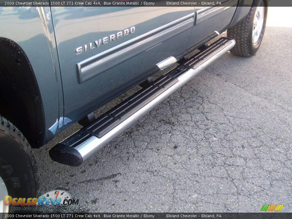 2009 Chevrolet Silverado 1500 LT Z71 Crew Cab 4x4 Blue Granite Metallic / Ebony Photo #13