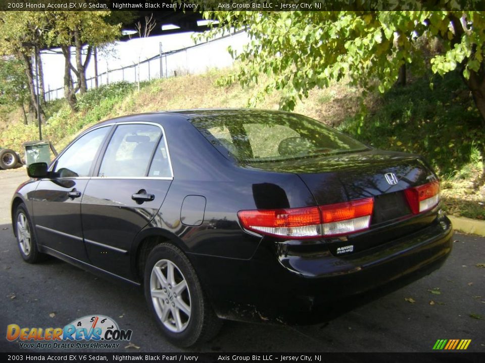 2003 Honda Accord EX V6 Sedan Nighthawk Black Pearl / Ivory Photo #2