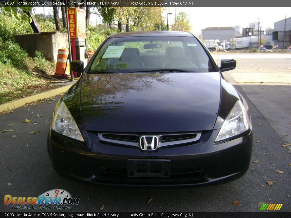 2003 Honda Accord EX V6 Sedan Nighthawk Black Pearl / Ivory Photo #3