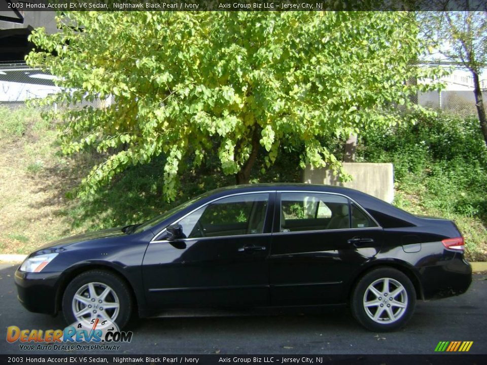 2003 Honda Accord EX V6 Sedan Nighthawk Black Pearl / Ivory Photo #4