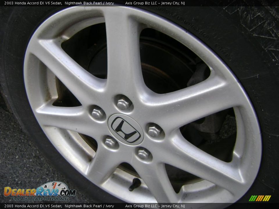 2003 Honda Accord EX V6 Sedan Nighthawk Black Pearl / Ivory Photo #8