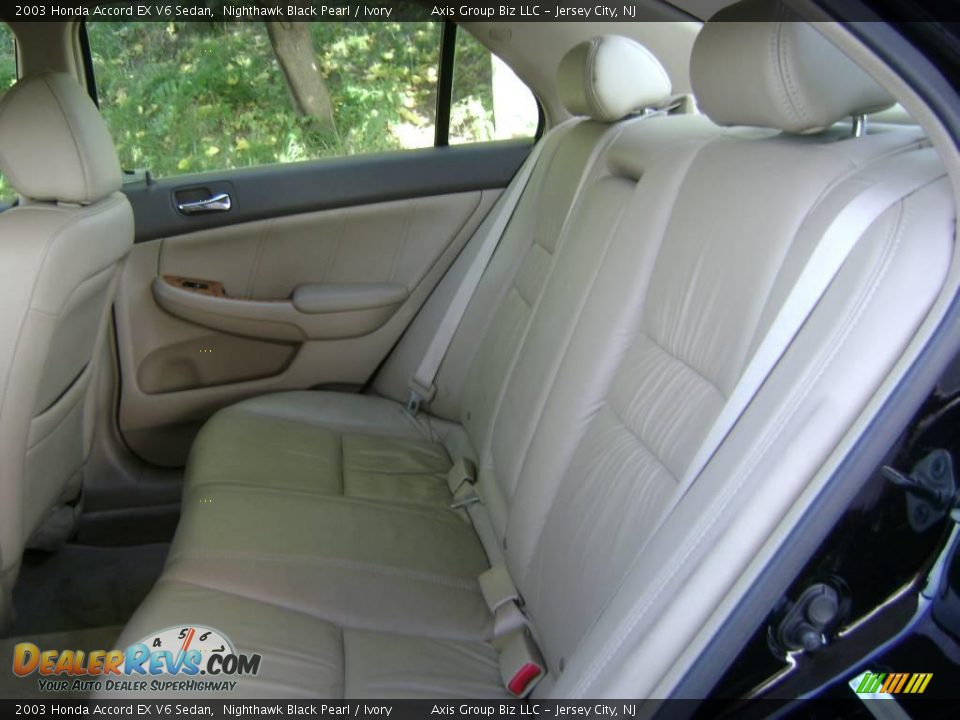 2003 Honda Accord EX V6 Sedan Nighthawk Black Pearl / Ivory Photo #9