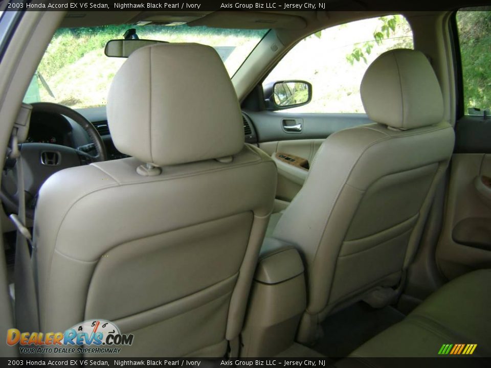 2003 Honda Accord EX V6 Sedan Nighthawk Black Pearl / Ivory Photo #10
