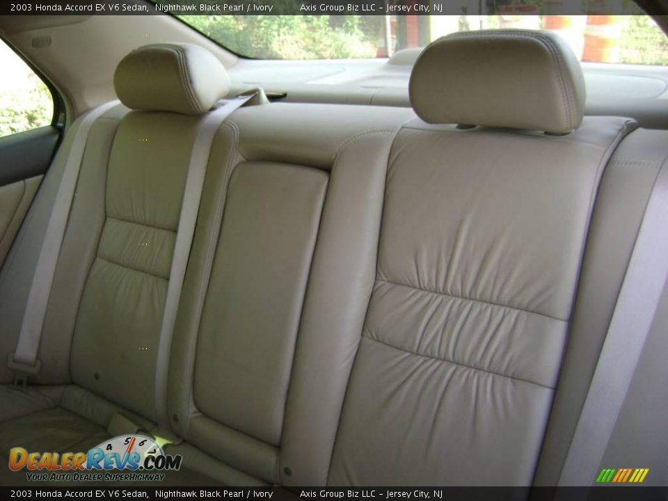 2003 Honda Accord EX V6 Sedan Nighthawk Black Pearl / Ivory Photo #12