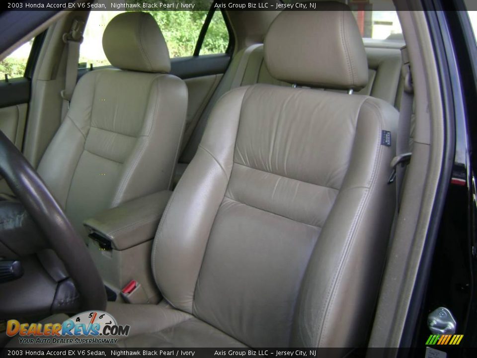 2003 Honda Accord EX V6 Sedan Nighthawk Black Pearl / Ivory Photo #19