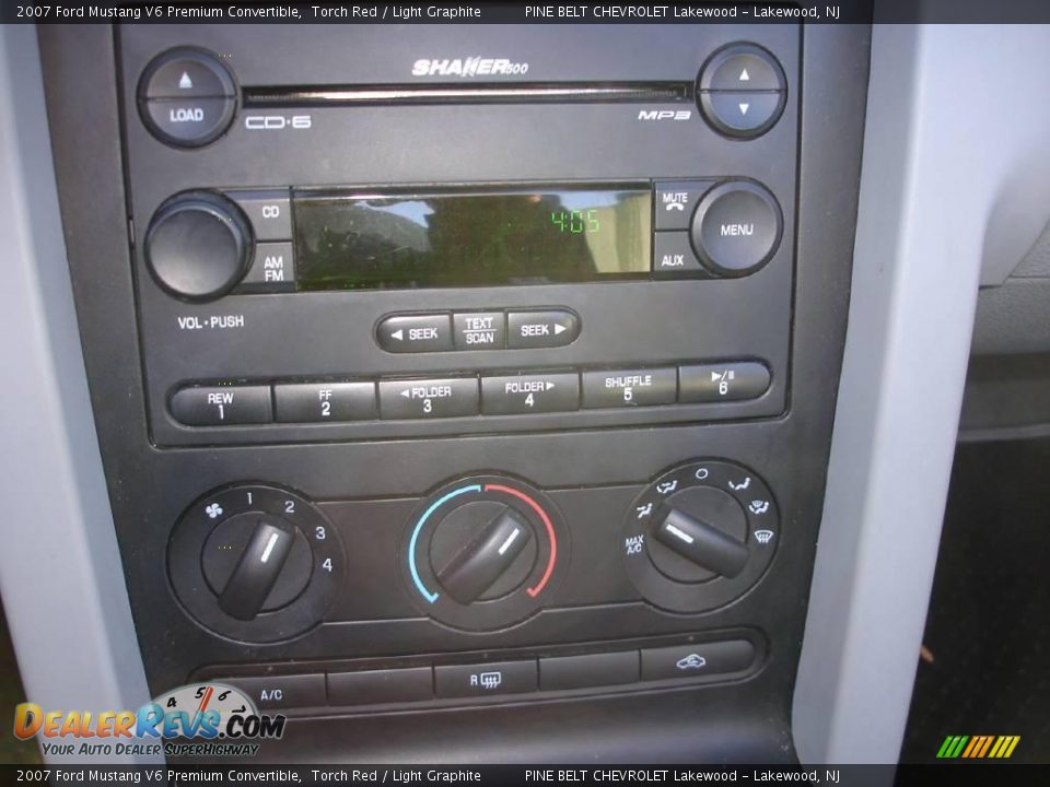 2007 Ford Mustang V6 Premium Convertible Torch Red / Light Graphite Photo #13