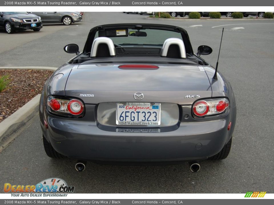 2008 Mazda MX-5 Miata Touring Roadster Galaxy Gray Mica / Black Photo #4