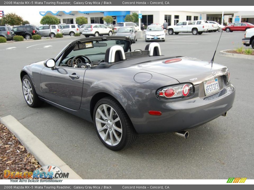 2008 Mazda MX-5 Miata Touring Roadster Galaxy Gray Mica / Black Photo #5