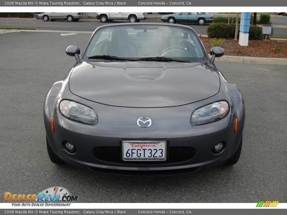 2008 Mazda MX-5 Miata Touring Roadster Galaxy Gray Mica / Black Photo #8