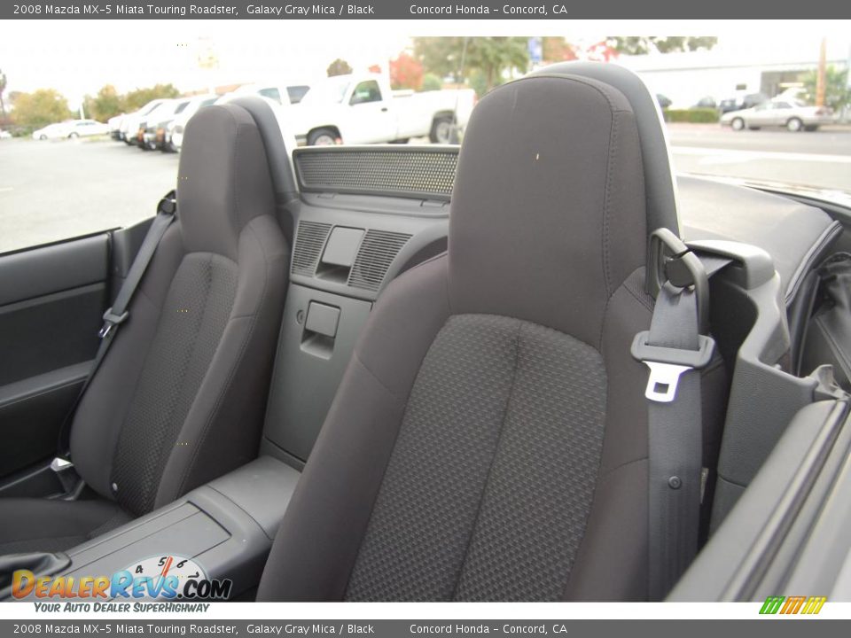 2008 Mazda MX-5 Miata Touring Roadster Galaxy Gray Mica / Black Photo #11