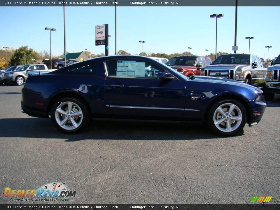 2010 Ford Mustang GT Coupe Kona Blue Metallic / Charcoal Black Photo #2