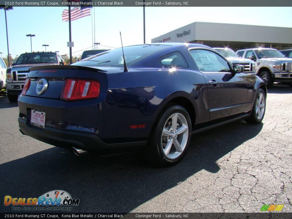 2010 Ford Mustang GT Coupe Kona Blue Metallic / Charcoal Black Photo #3